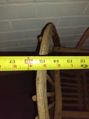 Rustic Bent Wood/Twig Magazine Rack- Approx 16" Wide
