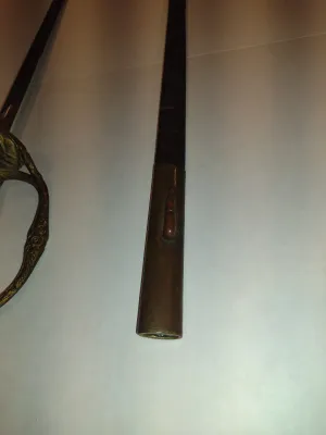 Antique 19th Century Gaylord Mfg Co (Chicopee, Mass) Military Officer's Sword with Sheath- Intricate Engraving on Blade (A)