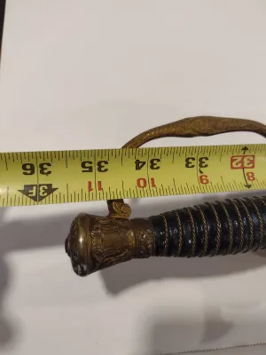 Antique 19th Century T.D. Gard Co (Worcester, Mass) Worcester Continentals Militia and Ceremonial Sword with Sheath (B).
