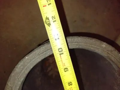 Footed Resin/Composite Planter- Approx 15 1/2" Tall, 11" Wide