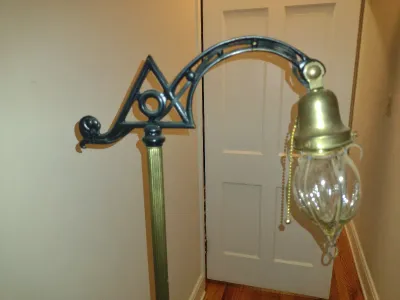 Metal Post Floor Lamp- Approx 55 1/4" Tall