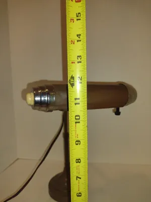 Metal Post Desk Top Lamp with Rotating Shade- Approx 12" Tall