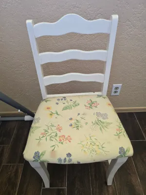 Sale Photo Thumbnail #308: Enjoys sitting around the house and hanging out with tables. Great legs and a strong back. Measurements are 34x15x17. Come take a seat and lets get to know each other.