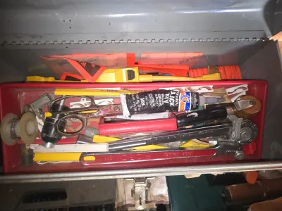 Sale Photo Thumbnail #429: Lot of tools and boxes