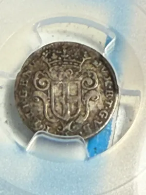 PCGS Certified Italy~Genoa 1673 VF30 KM-145 5 Soldi "John the Baptist" Silver Coin as Pictured.