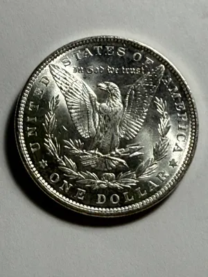 1890-P MS61/62 UNCIRCULATED CONDITION MORGAN SILVER DOLLAR COIN-37B AS PICTURED.