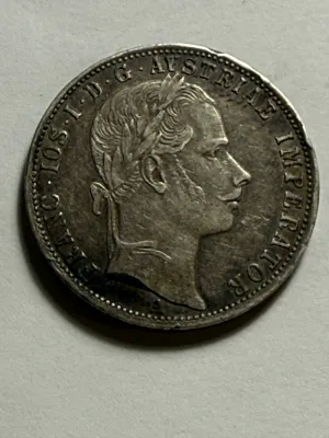 AUSTRIA 1863-A VERY FINE+ CONDITION SOME RIM TICKS FLORIN SILVER COIN AS PICTURED.
