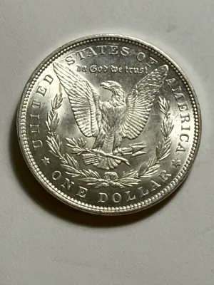 1890-P MS61/62 UNCIRCULATED CONDITION MORGAN SILVER DOLLAR COIN-44Z AS PICTURED.
