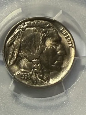 PCGS Certified 1938-D MS66 Golden Toned Buffalo Nickel Coin as Pictured.