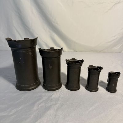 Vintage Pewter Measuring Steins (LR-BM)