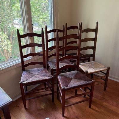 Five Ladder-back Chairs (LR-BM)