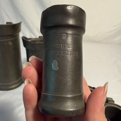 Vintage Pewter Measuring Steins (LR-BM)