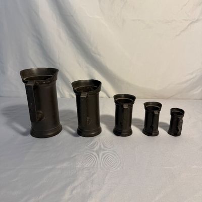 Vintage Pewter Measuring Steins (LR-BM)