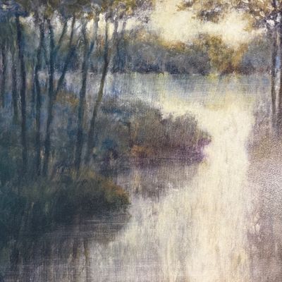 Moody Trees, Abstract Print on Canvas (LR-BM)