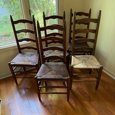 Five Ladder-back Chairs (LR-BM)