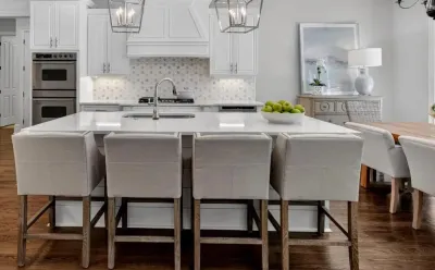 BARSTOOLS WITH LINEN LIKE FABRIC