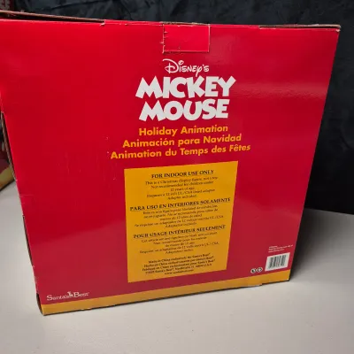 LOT 43B: Disney Animated Snowglobe (NIB), Mickey & Minnie Sleigh Ride Animation & Golfer Mickey Animated Decor