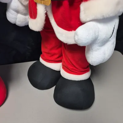LOT 188B: Plush Mickey & Minnie Christmas Porch Greeters