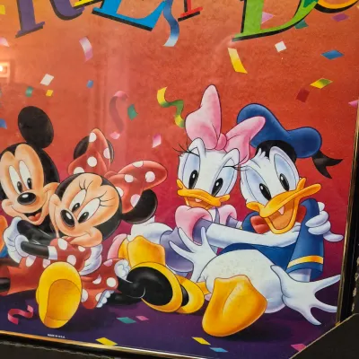 LOT 31B: Set of Four Disney/Mickey Framed Posters