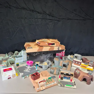 LOT 186B: Huge Collection of Vintage Micro Machines Cars & Playsets