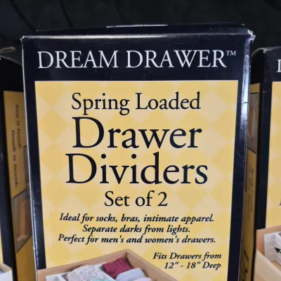 LOT 60B: Assortment of 6 Never Used Divided Drawer Organizers