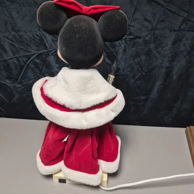 LOT 44B: Two Sets of Mickey & Minnie Holiday Animated Standees