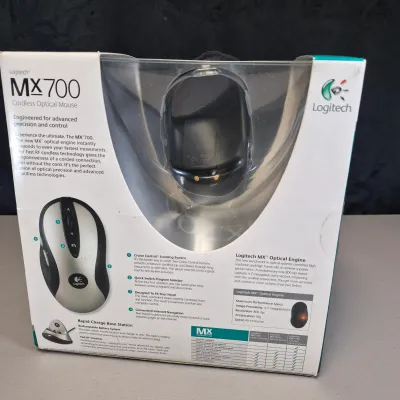 LOT 58B: Never Used-Optimus Pro50MX Headphones, Microsoft Cooling Base, Logitech Cordless Mouse, Large Print Keyboard