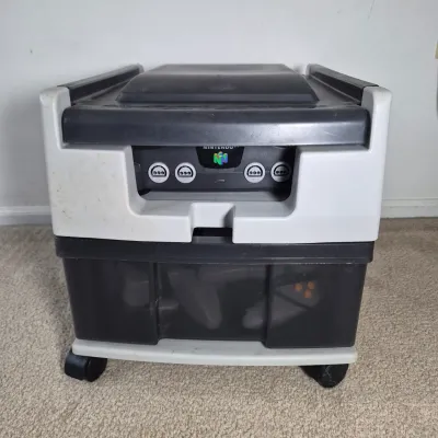 LOT 197Z: Nintendo 64 Console, Controllers, Rumble Packs, Memory Cards in Rolling Storage Cart