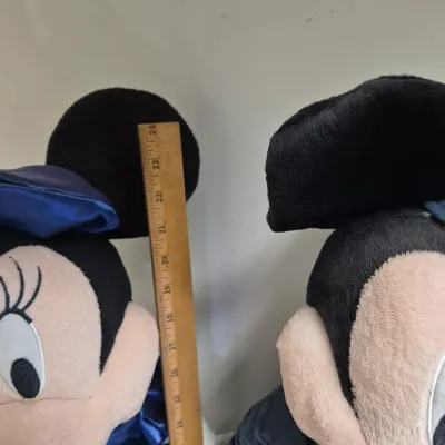 LOT 38B: Plush Sailor Mickey & Minnie Standing Porch Greeters