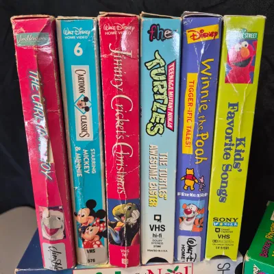 LOT 29B: Collection of Children's Educational VHS Tapes-Barney, Sesame Street, Sing Along Songs & More