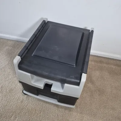 LOT 197Z: Nintendo 64 Console, Controllers, Rumble Packs, Memory Cards in Rolling Storage Cart
