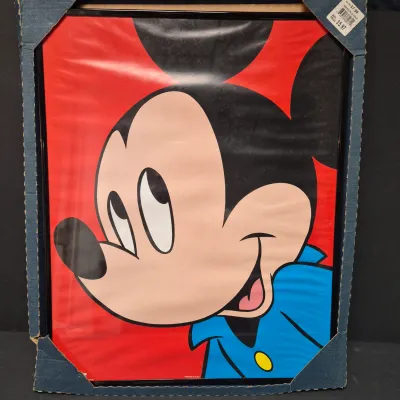 LOT 31B: Set of Four Disney/Mickey Framed Posters