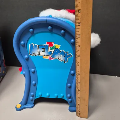 LOT 40B: Vintage Animated Holiday Decor- Mel Box Talking Mailbox, Singing Frosty the Snowman & Color Changing Snowman