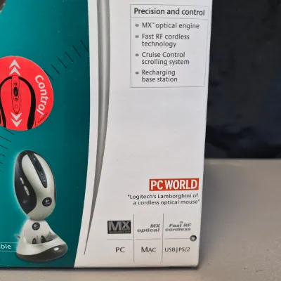 LOT 58B: Never Used-Optimus Pro50MX Headphones, Microsoft Cooling Base, Logitech Cordless Mouse, Large Print Keyboard