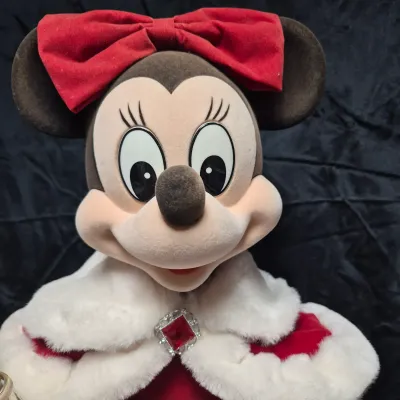LOT 44B: Two Sets of Mickey & Minnie Holiday Animated Standees