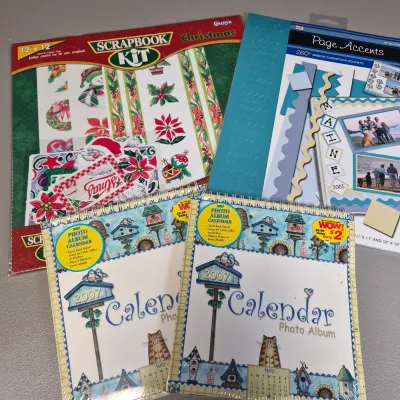 LOT 26B: HUGE Scrapbooking Collection with Stickers, Decals, Memory Frames, Page Accents & More