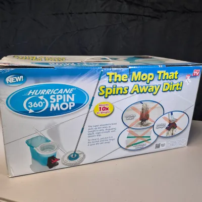 LOT 59B: New Hurricane 360 Spin Mop & Shelf Master Corner Shelf