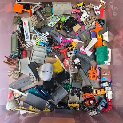 LOT 186B: Huge Collection of Vintage Micro Machines Cars & Playsets