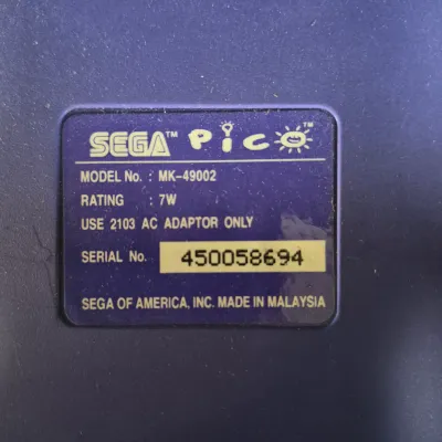 LOT 25B: Vintage Sega Pico Video Game Console with Educational Games