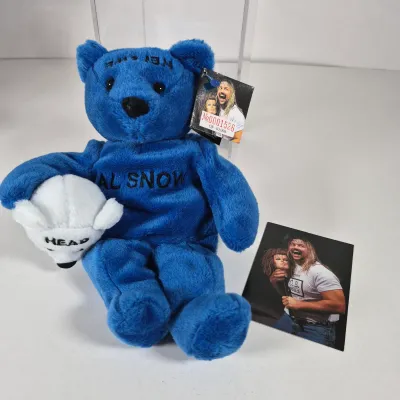 LOT 193Z: Collection of WWF Attitude Bears-Al Snow, Mankind, Mr. McMahon & More