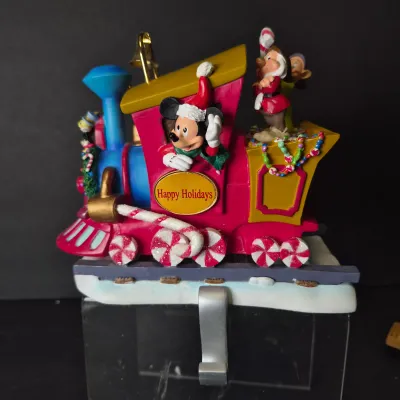 LOT 54B: Disney Musical Train Stocking Holder Set-Never Used