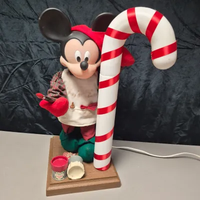 LOT 44B: Two Sets of Mickey & Minnie Holiday Animated Standees