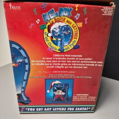 LOT 40B: Vintage Animated Holiday Decor- Mel Box Talking Mailbox, Singing Frosty the Snowman & Color Changing Snowman