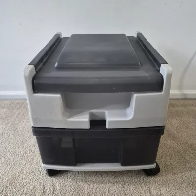 LOT 197Z: Nintendo 64 Console, Controllers, Rumble Packs, Memory Cards in Rolling Storage Cart