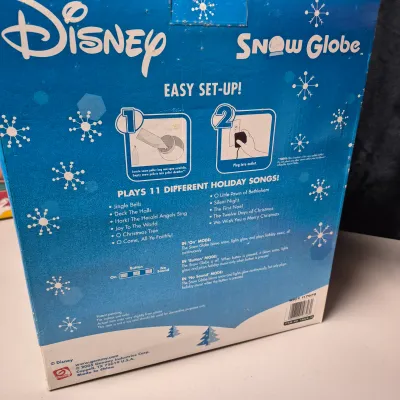 LOT 43B: Disney Animated Snowglobe (NIB), Mickey & Minnie Sleigh Ride Animation & Golfer Mickey Animated Decor