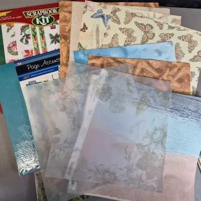 LOT 26B: HUGE Scrapbooking Collection with Stickers, Decals, Memory Frames, Page Accents & More