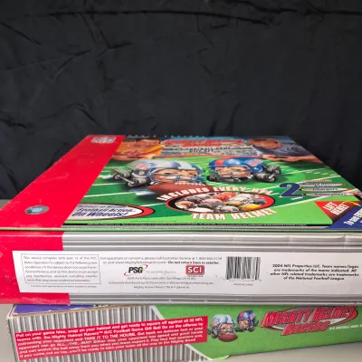 LOT 45B: (2) New in Package NFL Mighty Helmet Racers