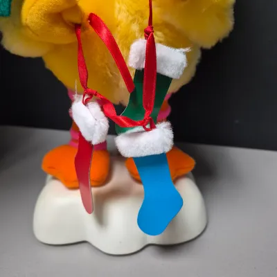 LOT 41B: Animated Big Bird, Sesame Street Sleigh Ride Animated Decor & Elmo Bubble Blower