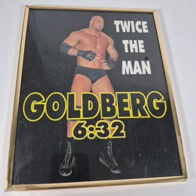 LOT 192Z: Stone Cold & The Rock Autographed Plaques, 1999 WWF WrestleMania T-Shirt & More