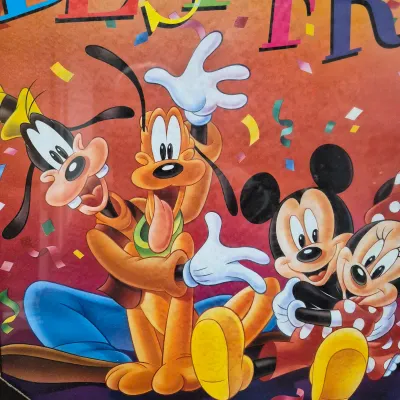 LOT 31B: Set of Four Disney/Mickey Framed Posters